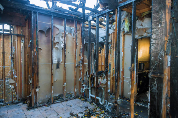 Professional Fire Damage Restoration technician working in Broomall, PA